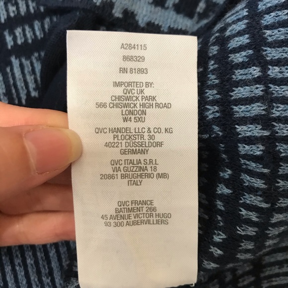 H by Halston Blue Duster Sweater - Picture 8 of 8